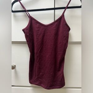 Forever 21 burgundy spaghetti strap camisol/tank top in size Small